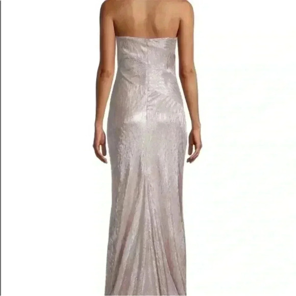 Rene Ruiz Collection Strapless Metallic Gown Size 12 - Picture 2 of 8